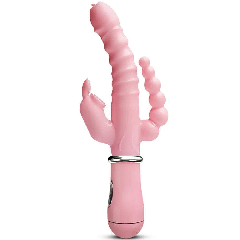 Adult Toys Dildo Vibrator Sex Toy Tongue Licking Double Rod Masturbation