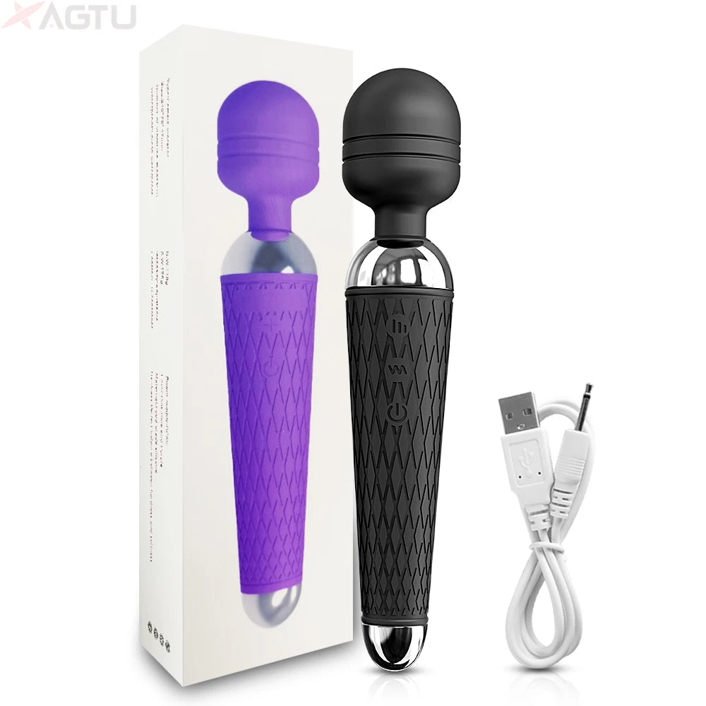 Sex Toy  AV Vibrator for Women Clitoris Stimulator Nipple G Spot Magic-Wand Dildo Female Vibrating Masturbation Adult Sex Toys