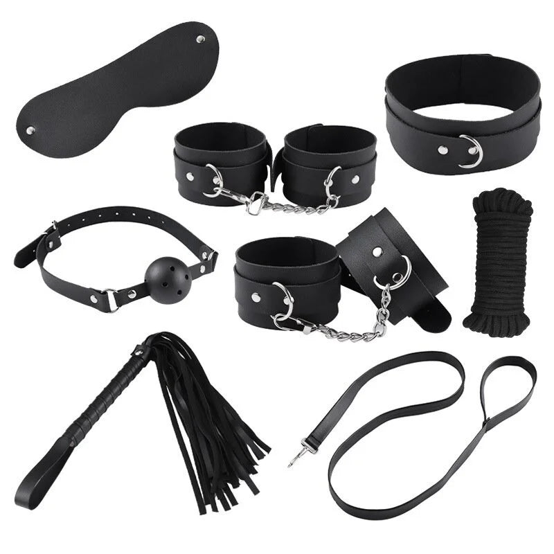 Bdsm Restraints Bondage Rope Open Leg Erotic Sex Toys Ankle Leather Handcuffs Sex