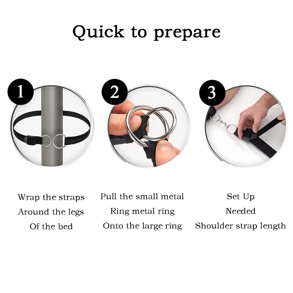 Bed BDSM Kit Set Sex Toy Handcuffs for Couple Woman Adult Supplies BDSM