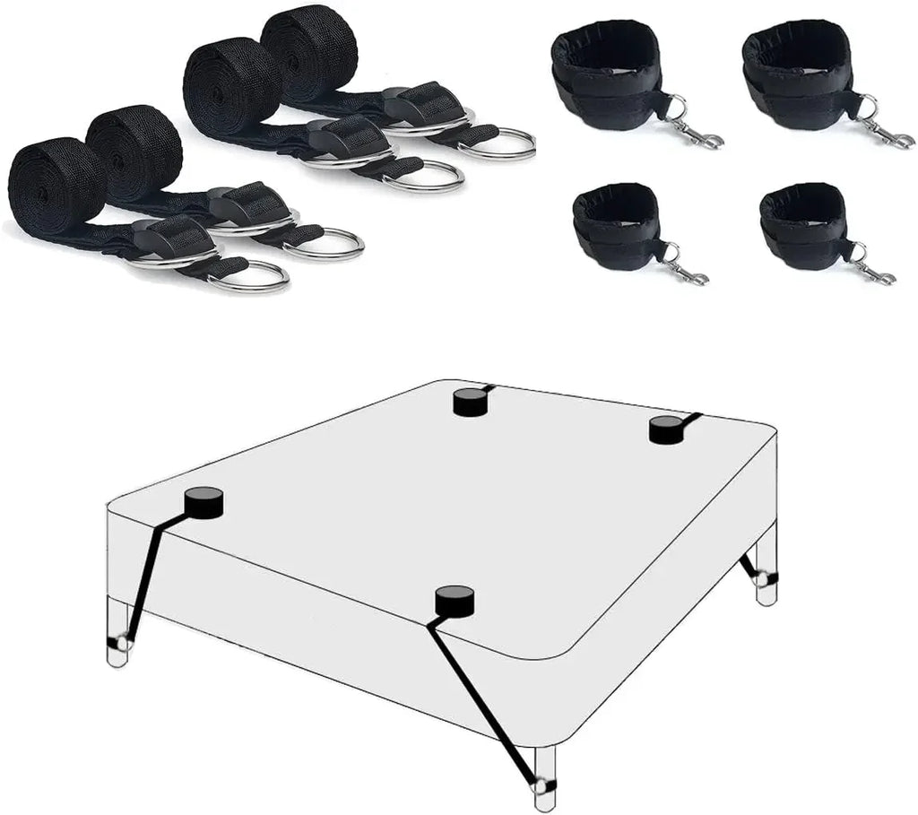 Bed BDSM Kit Set Sex Toy Handcuffs for Couple Woman Adult Supplies BDSM