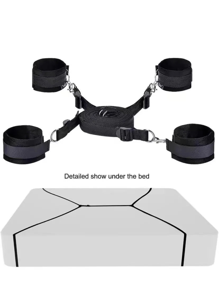 Bdsm Bondage Set 18 Adult Sexy Erotic Accessories Adjustable Bandage Handcuffs