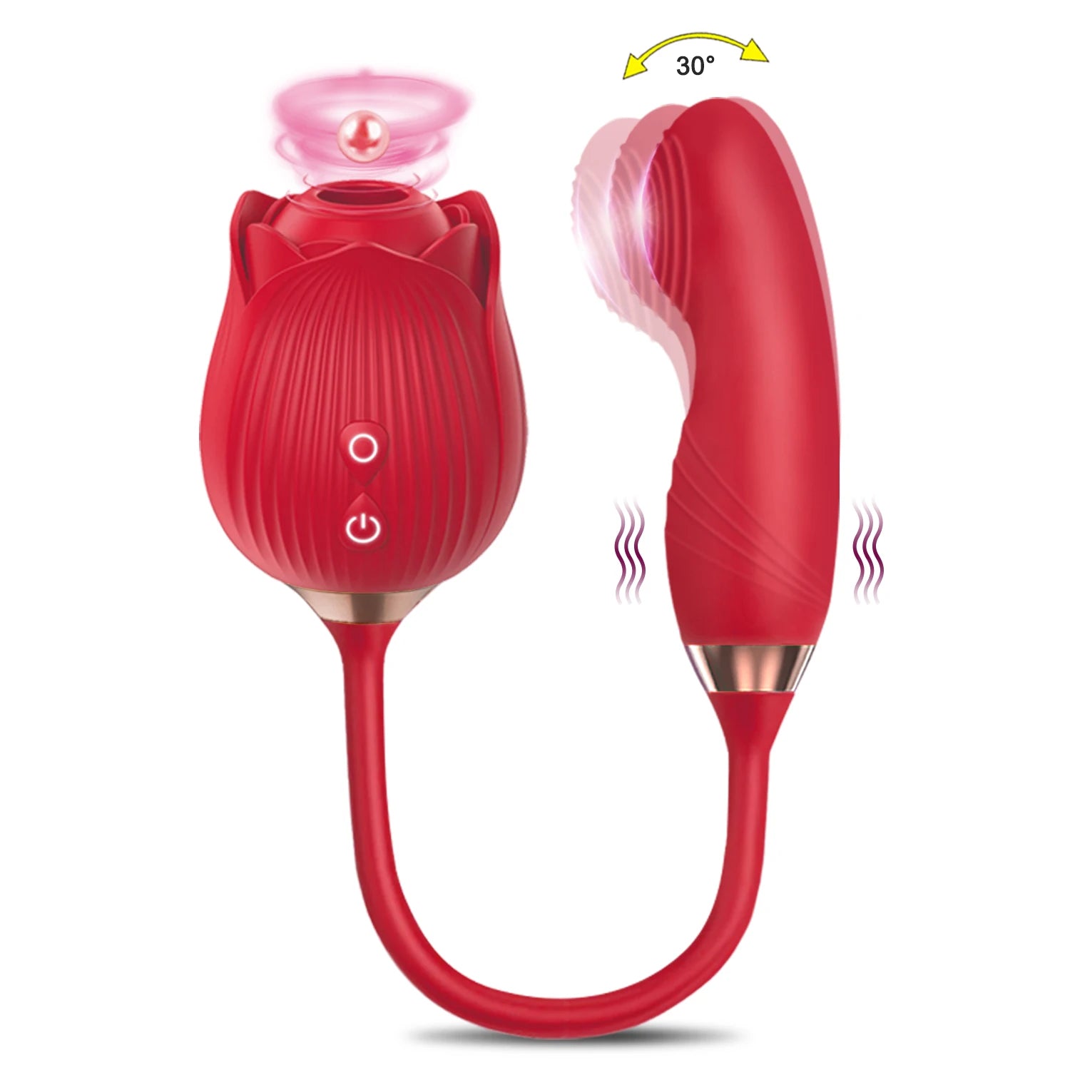 Sex Toy 2 In 1 Sucking Vibrator Nipple Penetration Vagina Rose-Vibrator Stimulator Masturbation Tools Women Audle Product 18+
