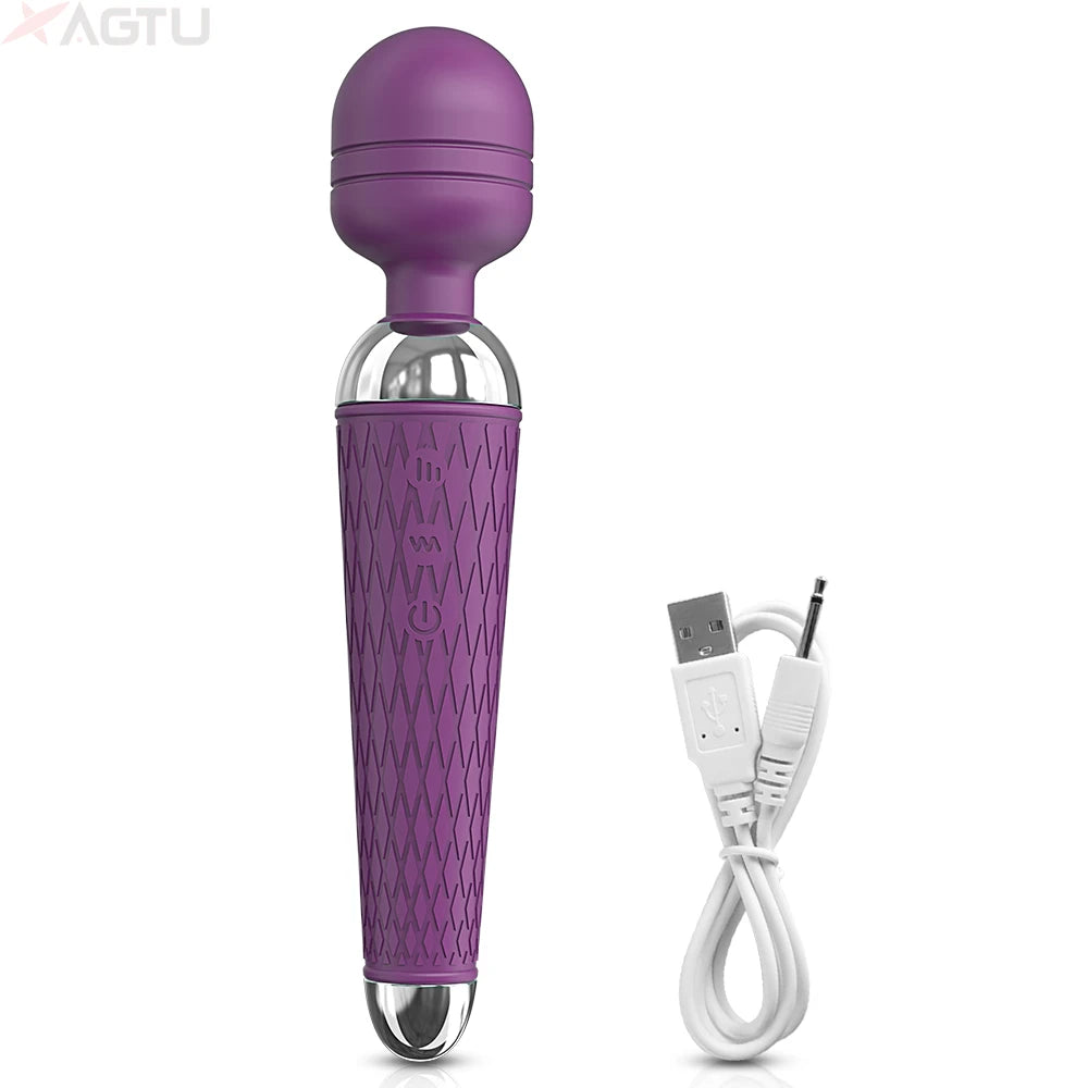 Sex Toy  AV Vibrator for Women Clitoris Stimulator Nipple G Spot Magic-Wand Dildo Female Vibrating Masturbation Adult Sex Toys