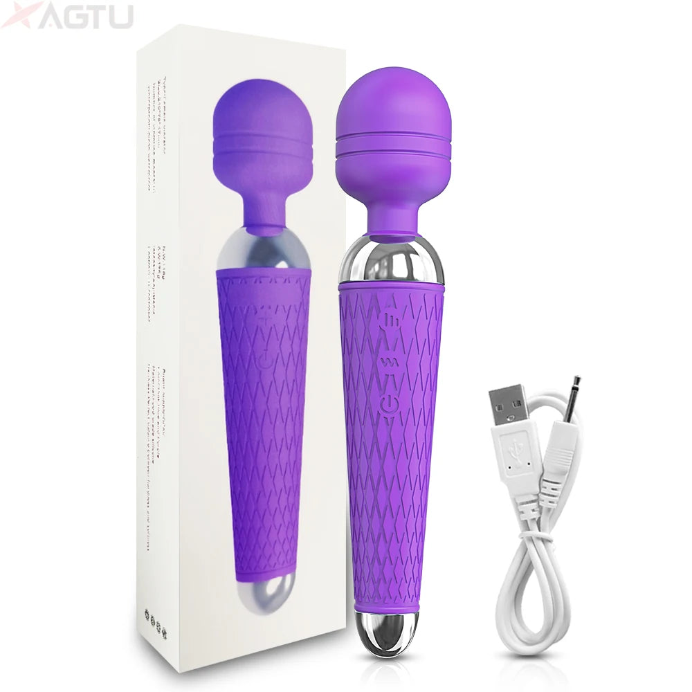 Sex Toy  AV Vibrator for Women Clitoris Stimulator Nipple G Spot Magic-Wand Dildo Female Vibrating Masturbation Adult Sex Toys