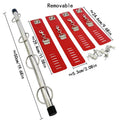 Stainless Steel BDSM Bondage Locking Kneeling Frame Handcuffs Collar Set Dildo