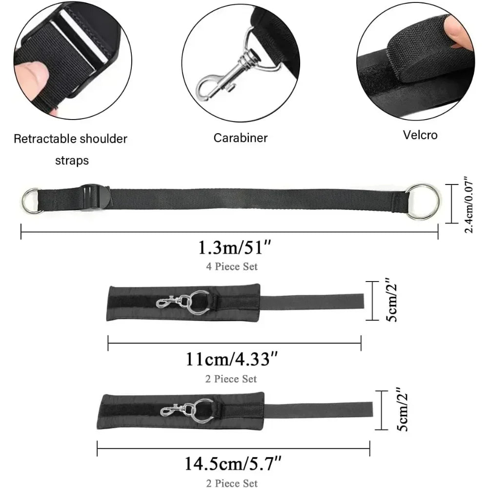 Bed BDSM Kit Set Sex Toy Handcuffs for Couple Woman Adult Supplies BDSM