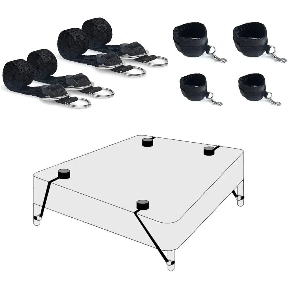 Bed BDSM Kit Set Sex Toy Handcuffs for Couple Woman Adult Supplies BDSM