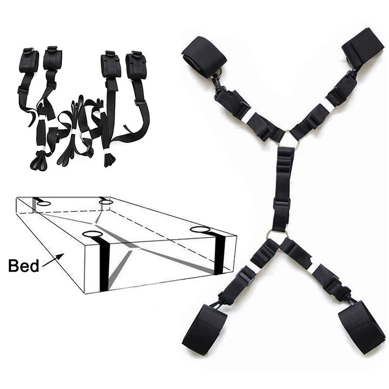 Bdsm Bondage Set 18 Adult Sexy Erotic Accessories Adjustable Bandage Handcuffs
