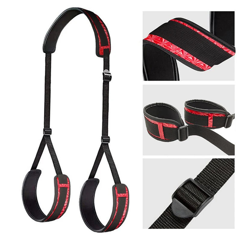 Couples Intimate Bondage Kit with Self Bandage Belt Sex Swing Leg