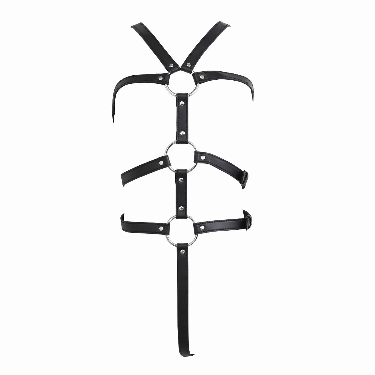 Full Body Leather Bondage Restraint Straps Bdsm Discipline Belt Hand Behind Back Bondage Sexy Exotic Costumes Sex Shop Toy