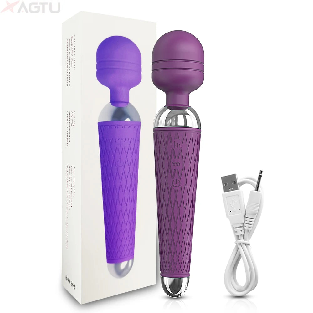 Sex Toy  AV Vibrator for Women Clitoris Stimulator Nipple G Spot Magic-Wand Dildo Female Vibrating Masturbation Adult Sex Toys