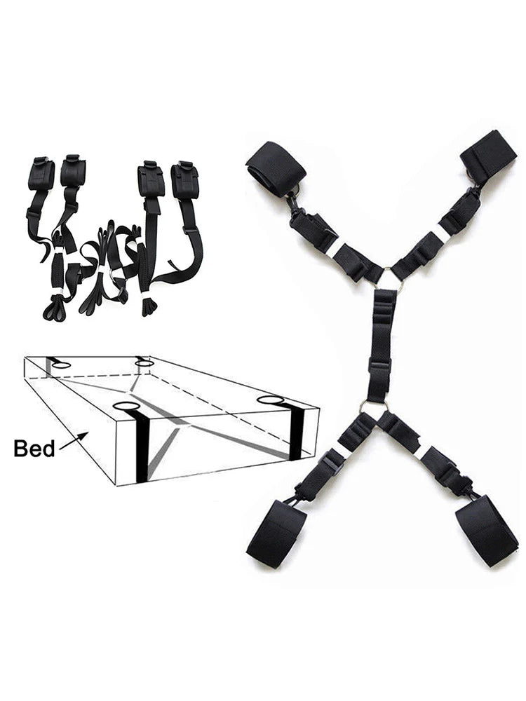 Bdsm Bondage Set 18 Adult Sexy Erotic Accessories Adjustable Bandage Handcuffs